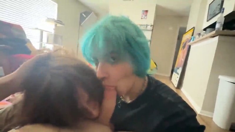 Emo slut friends tag team a huge cock sloppy head