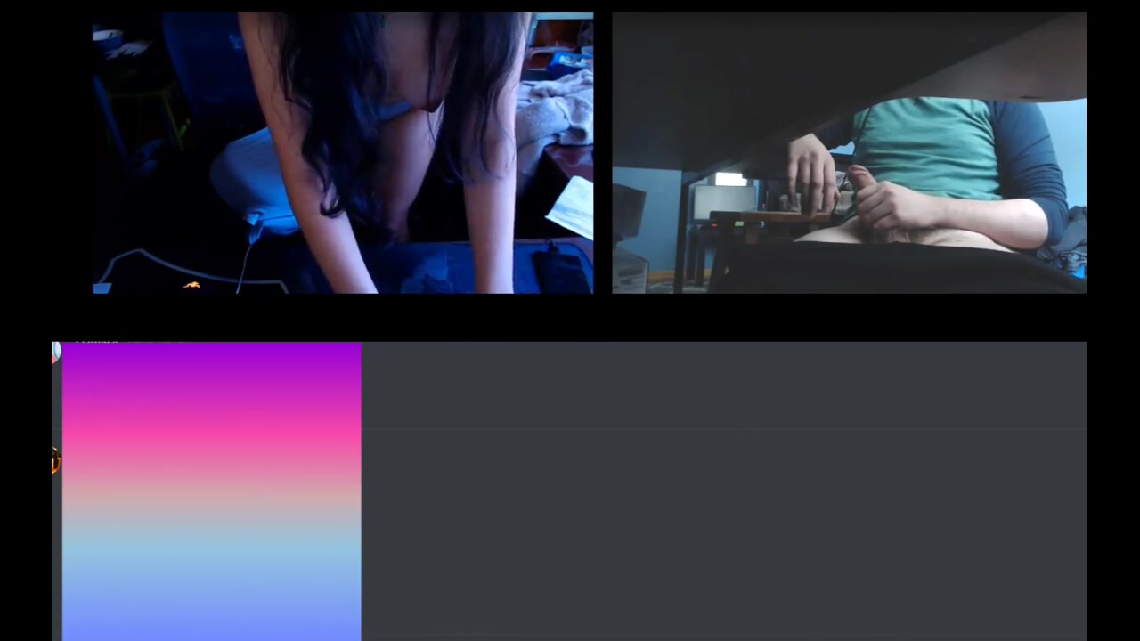 Asian slut lost a bet and let a dude goon to her on discord 01