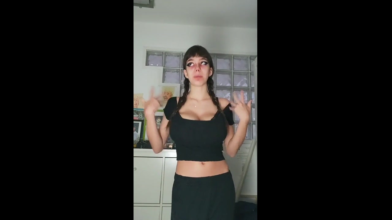 Latina Goth Teen Comes To An Executive Decision, With a Body Like That You Don't Need Brains Indeed. 01