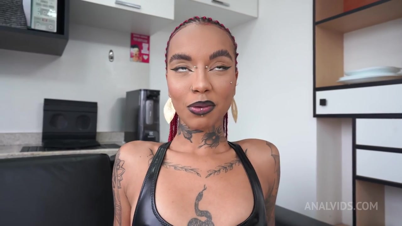Beautiful Black Goth Brazilian Model 01